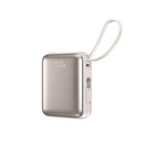 Best PB916A 10000mAh 30W Fast Charging Built-in Cable Power Bank