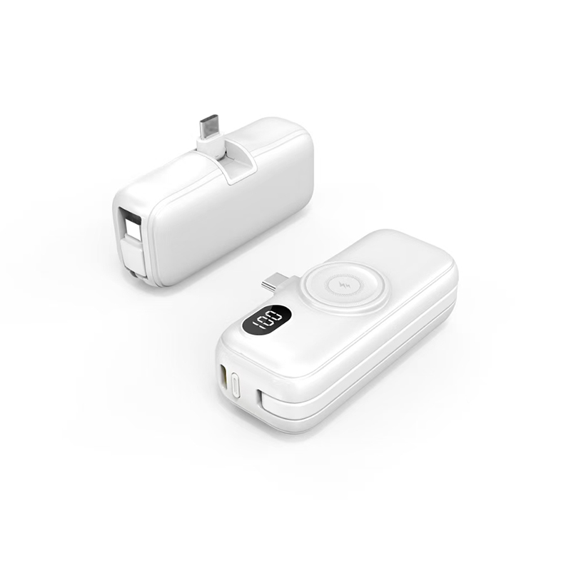 Best OEM PB921 Mini Watch Wireless Charging Built-in Cable 5000mAh